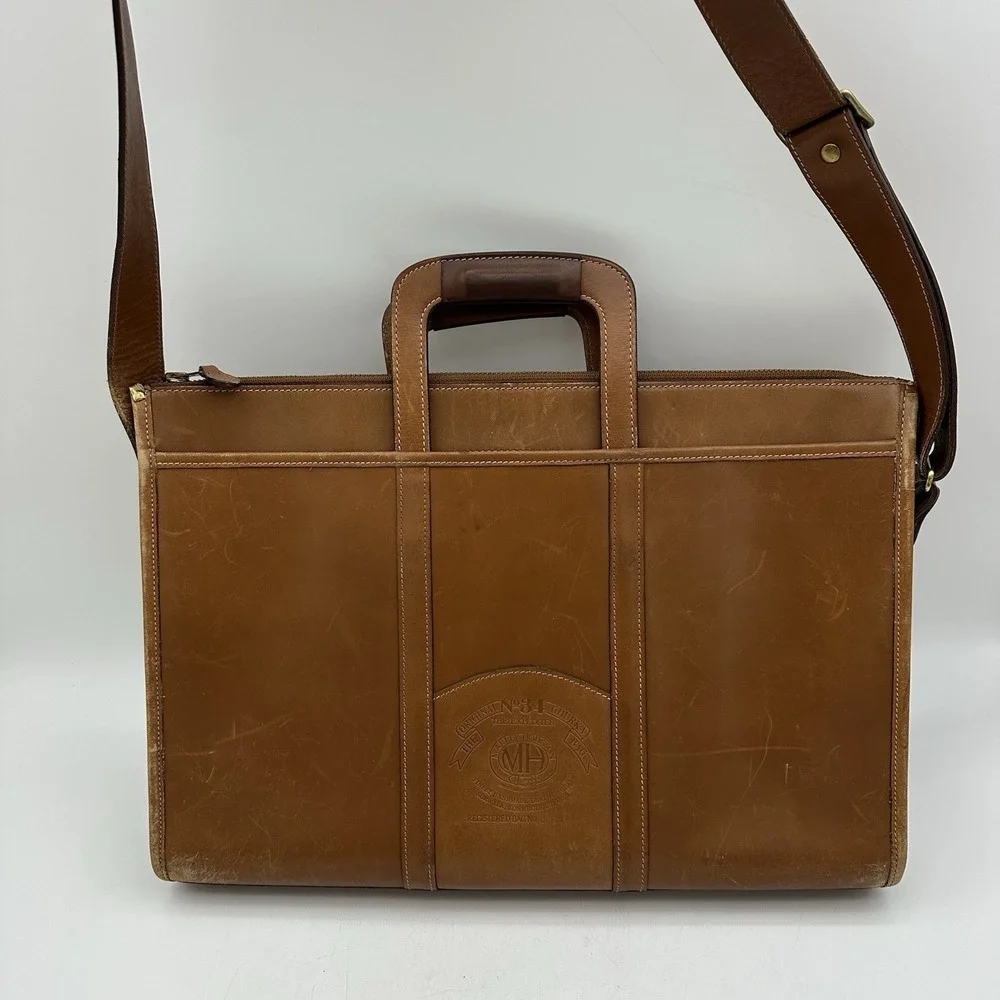 VTG Ghurka No 34 Expediter Marley Hodgson Leather Briefcase Messenger Bag 16